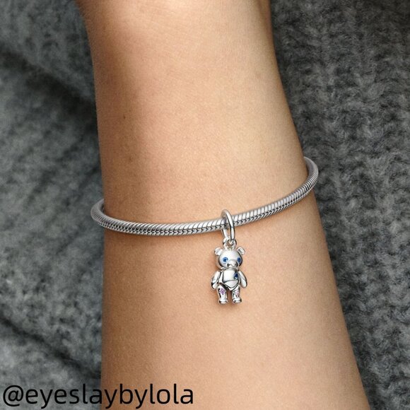 Pandora Movable Teddy Bear Dangle Charm - Picture 2 of 5